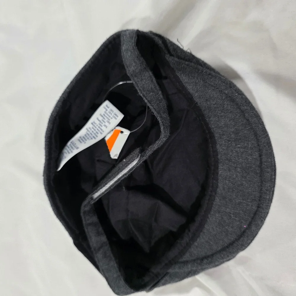 Janie and Jack Boys Flat Cap Kids 12-18 Months Gray Newsboy Driving Hat